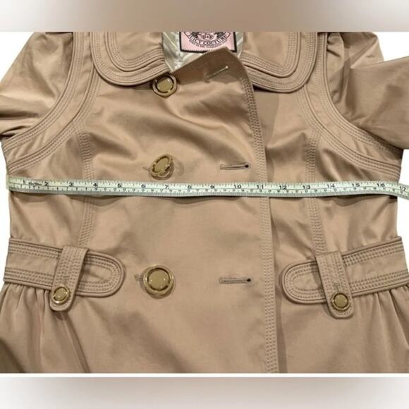 JUICY COUTURE VINTAGE TRENCH COAT JACKET Size S - Picture 8 of 11